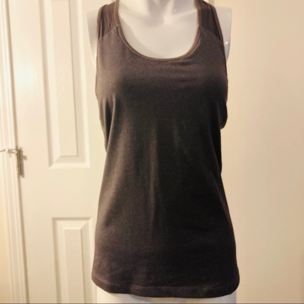 Dark Grey ALO Crossback Yoga Tank